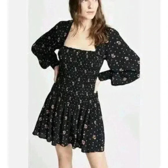 Free People Two Faces Mini Dress Size Small - Picture 2 of 9